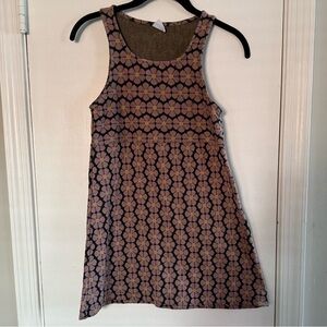 Zara Pink-Plum and Black Geometric Mini Dress Girls Size 11-12